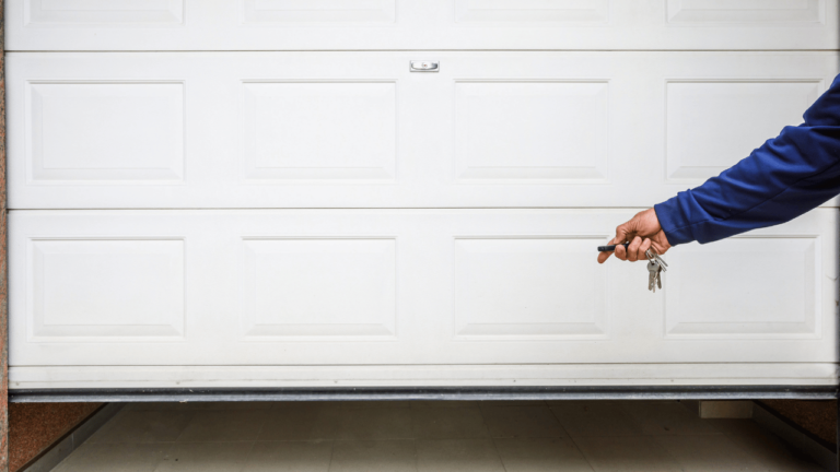 Why is my garage door shifted to one side when I close it