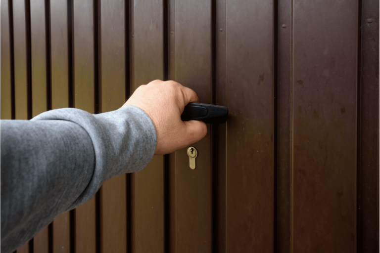 Can you open a garage door with your hands